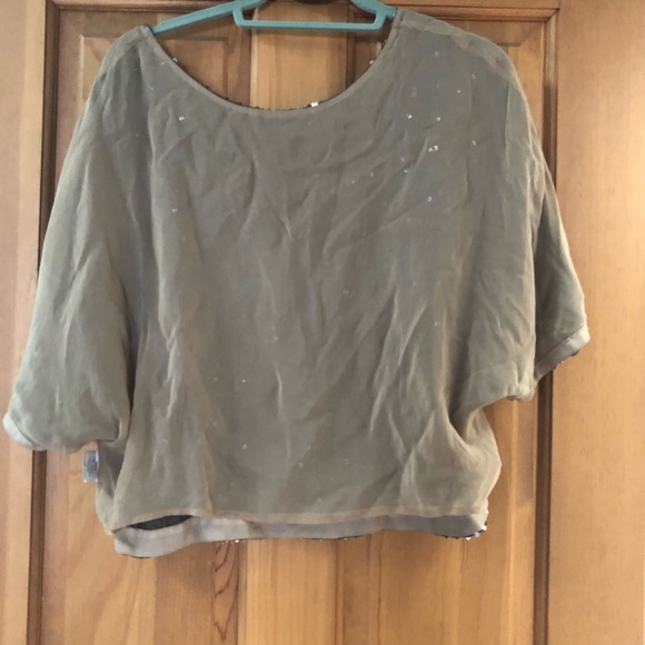 Vince for Bergdorf Goodman Gold Sequin Top - Picture 11 of 13